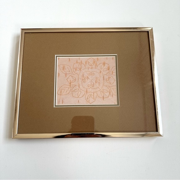 Vintage Birch Bark Art in Frame - Picture 3 of 6